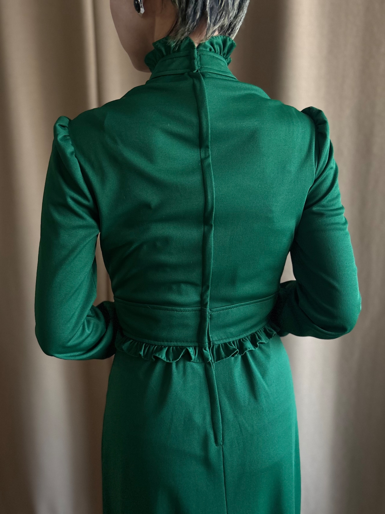 classical green import maxi dress-5115-12