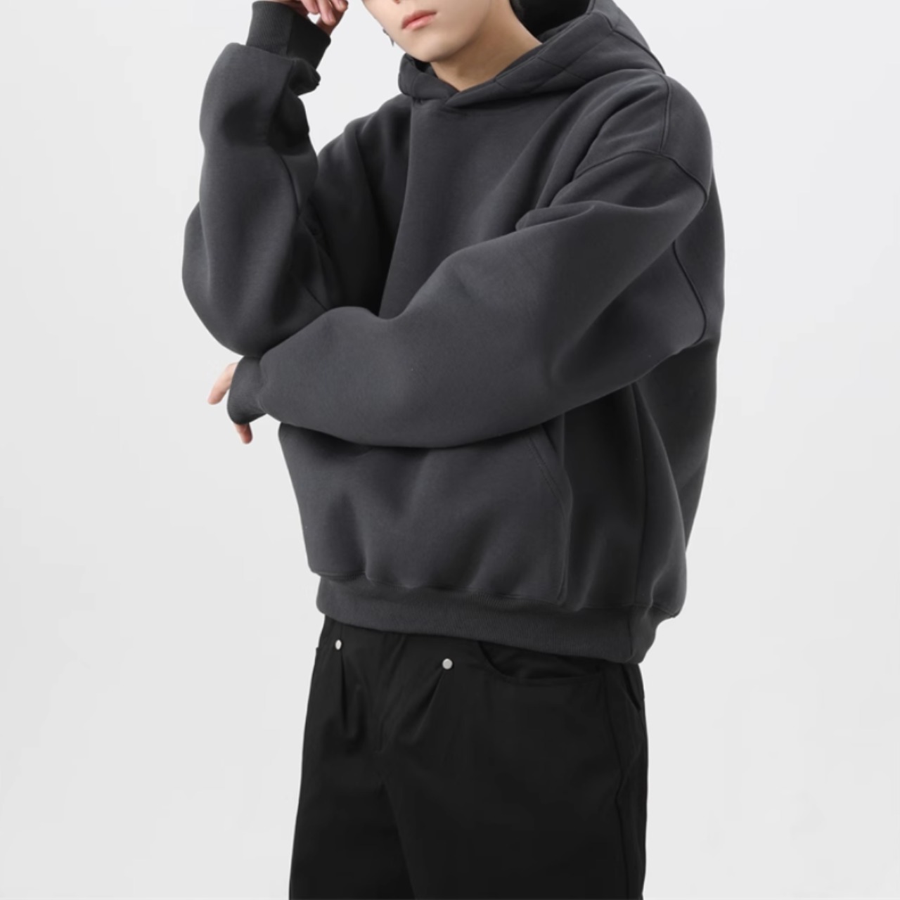 ビッグシルエット プルオーバーパーカー af0311