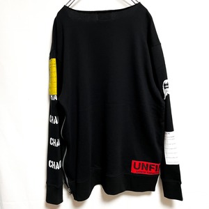 UNFINISHED カットオフビッグシルエットトレーナー