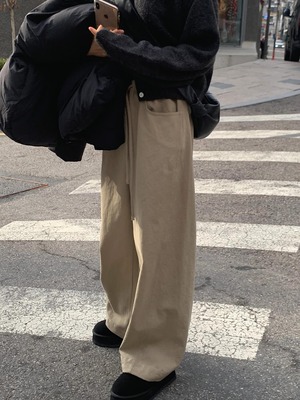 (予約)liter / Dover winter banding pants / 2color
