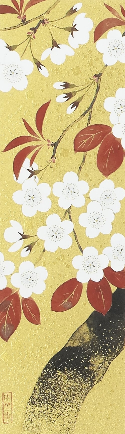 山桜(小判四季版画シリーズ 春) | Wild Cherry Blossoms