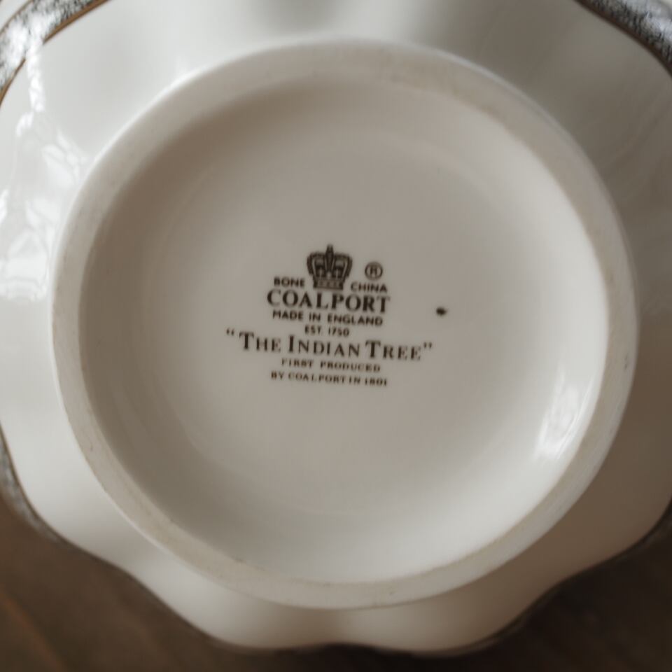 希少 英国コールポートcoalport インディアンツリー ティーポット F1