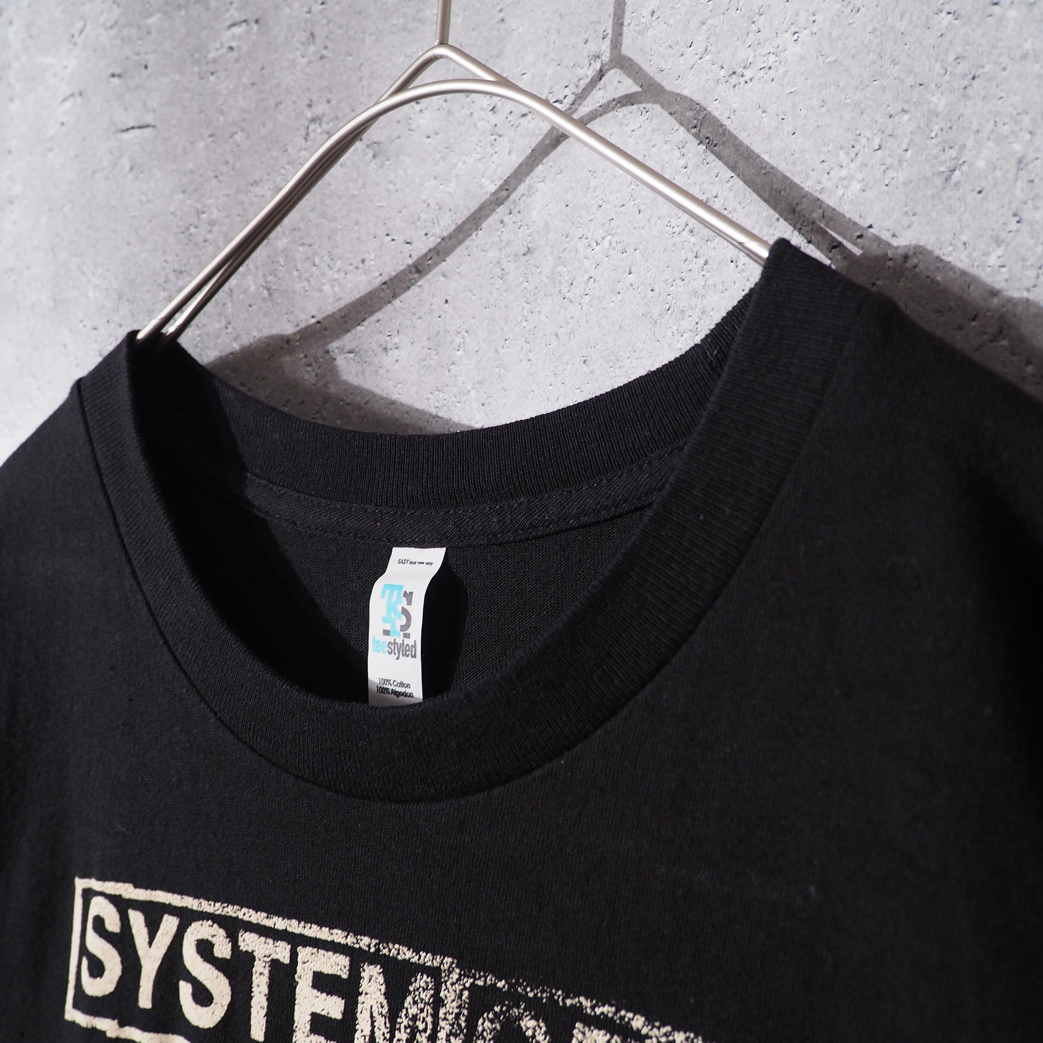 ” System of a Down ” hand printed black loose Tee