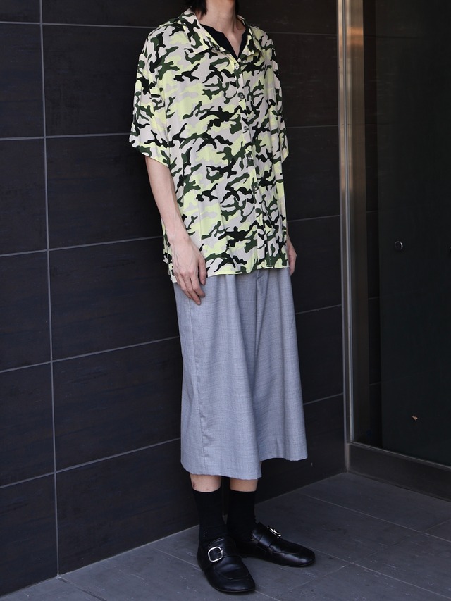 camouflage over shirt