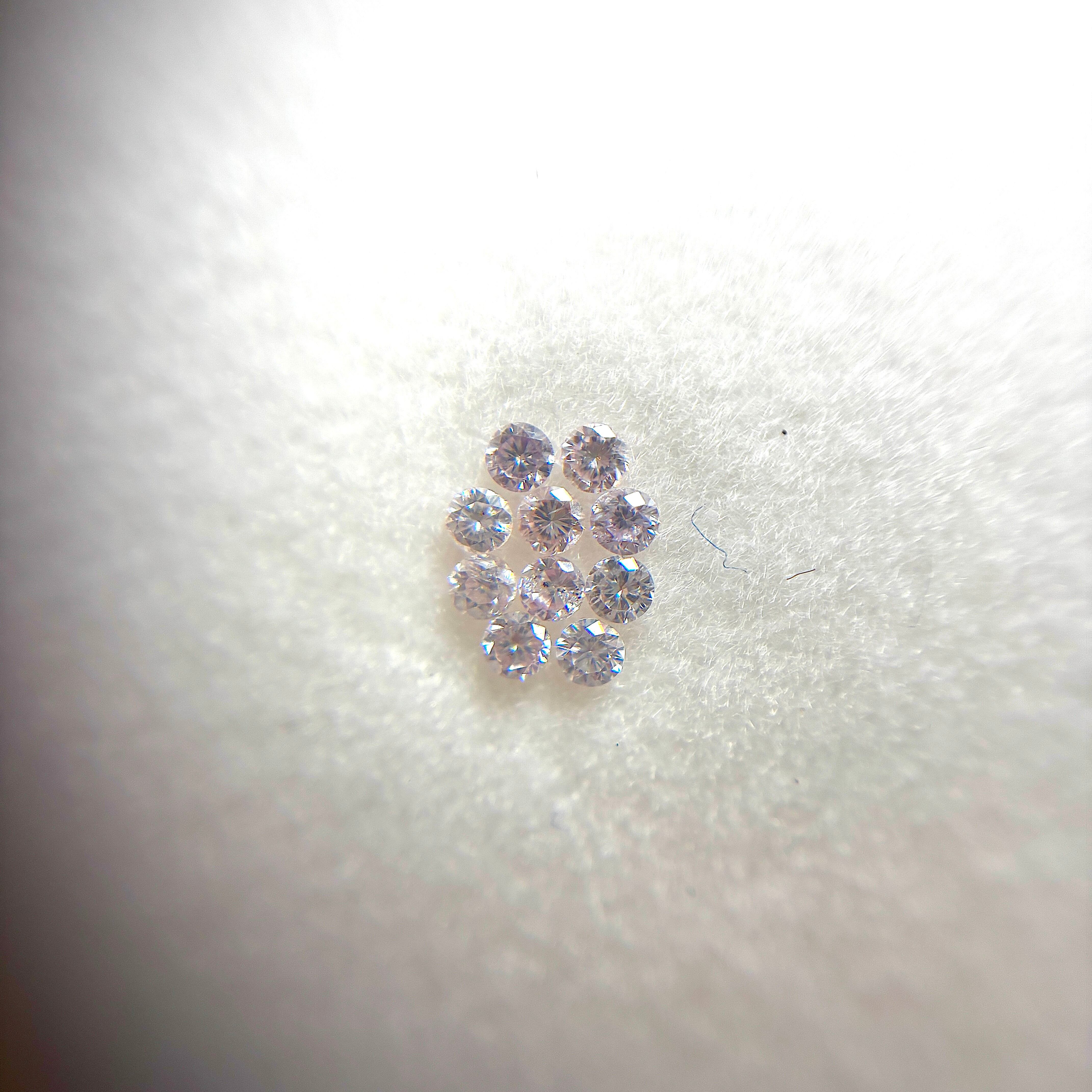 卸売価格】 0.103ct 天然 ピンク ダイヤモンド メレ 卸売価格】 0.103ct 天然 ピンク ダイヤモンド メレ