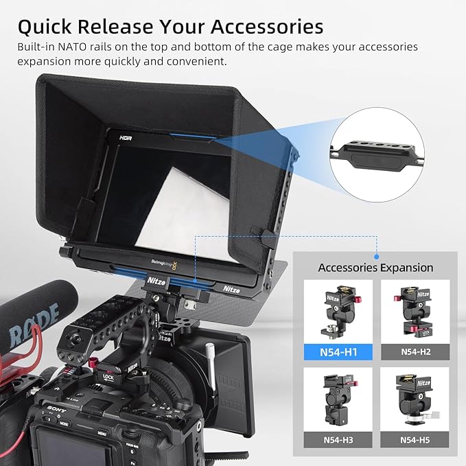 Nitze (ニッツェ) ケージ Blackmagic Design ビデオアシスト 7