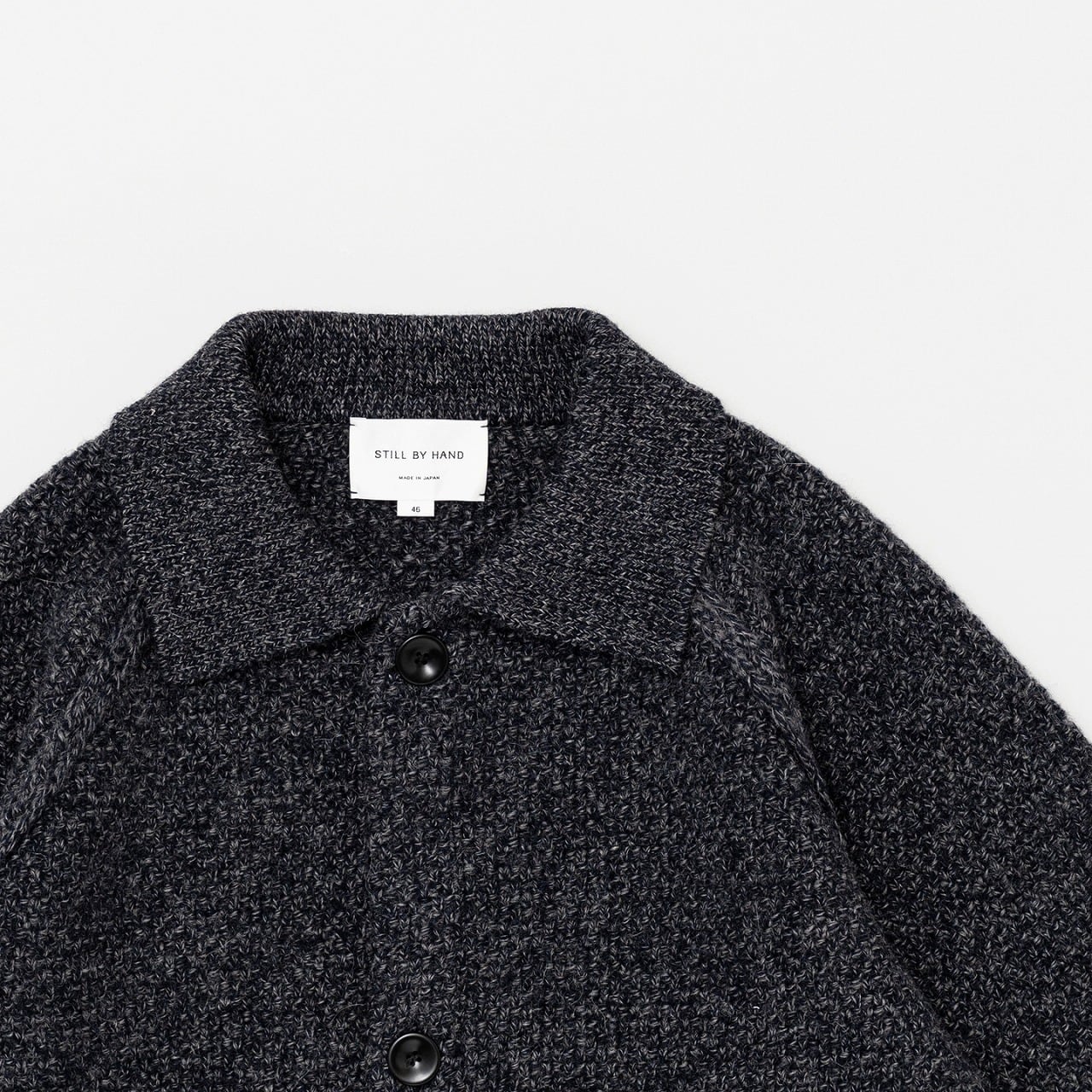 スティルバイハンド/still by hand】ウールアルパカニットブルゾン