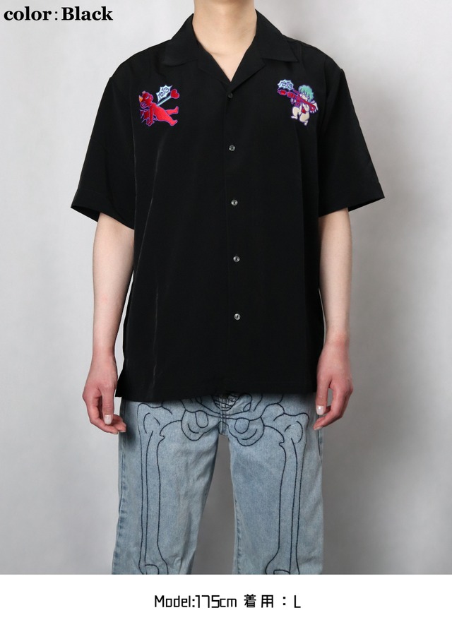 Tenaku Open collar shirt （テンアク オープン カラー シャツ)【Beige】