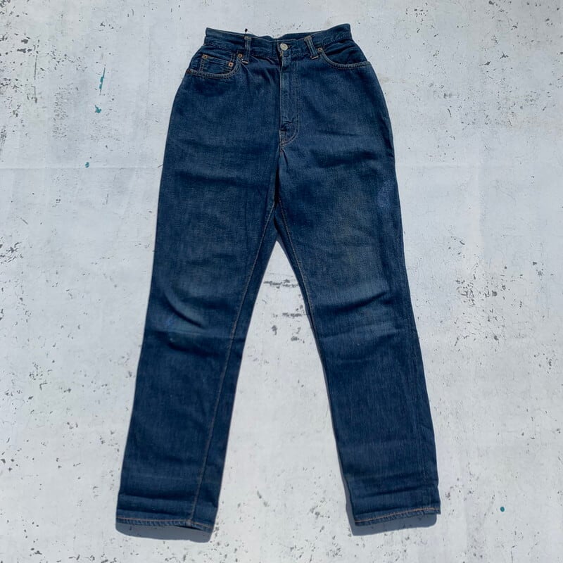 50's LEVI'S リーバイス 701 オリジナル モンローデニム Big E 両面タブ 均等V 濃紺 ドット刻印 GRIPPER カムロック  オフセット 脇割 リペア有り ライトオンス 隠しリベット W26~27 希少 ヴィンテージ BA-831 RM1200H | agito  vintage