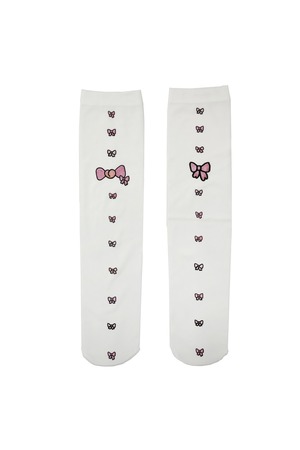 [BOCBOK] TINY RIBBON HALF STOCKING (WHITE) 正規品 韓国ブランド 韓国通販 韓国代行 韓国ファッション 日本 店舗 ボクボク bocbok