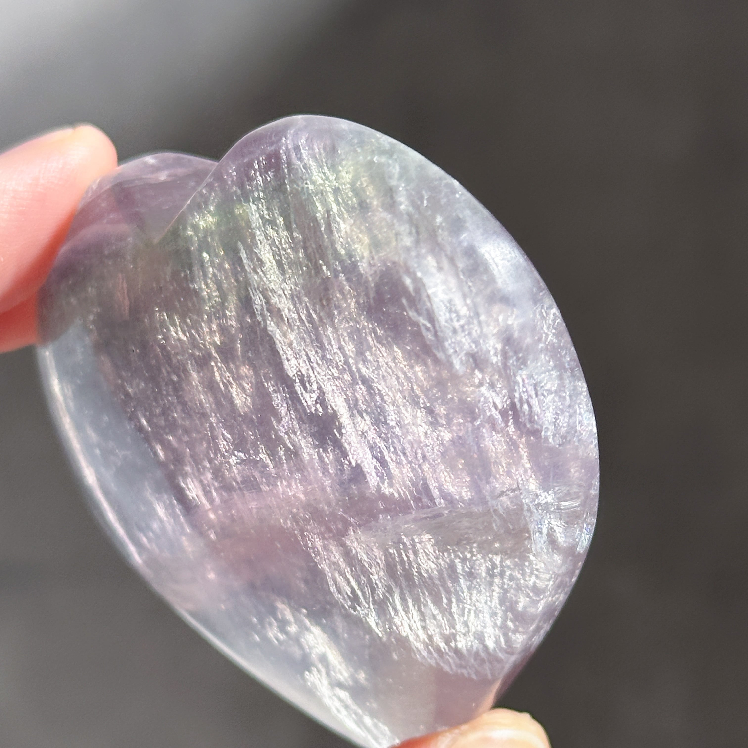 レインボーフローライト ハート32◇ Rainbow Fluorite ◇天然石・鉱物