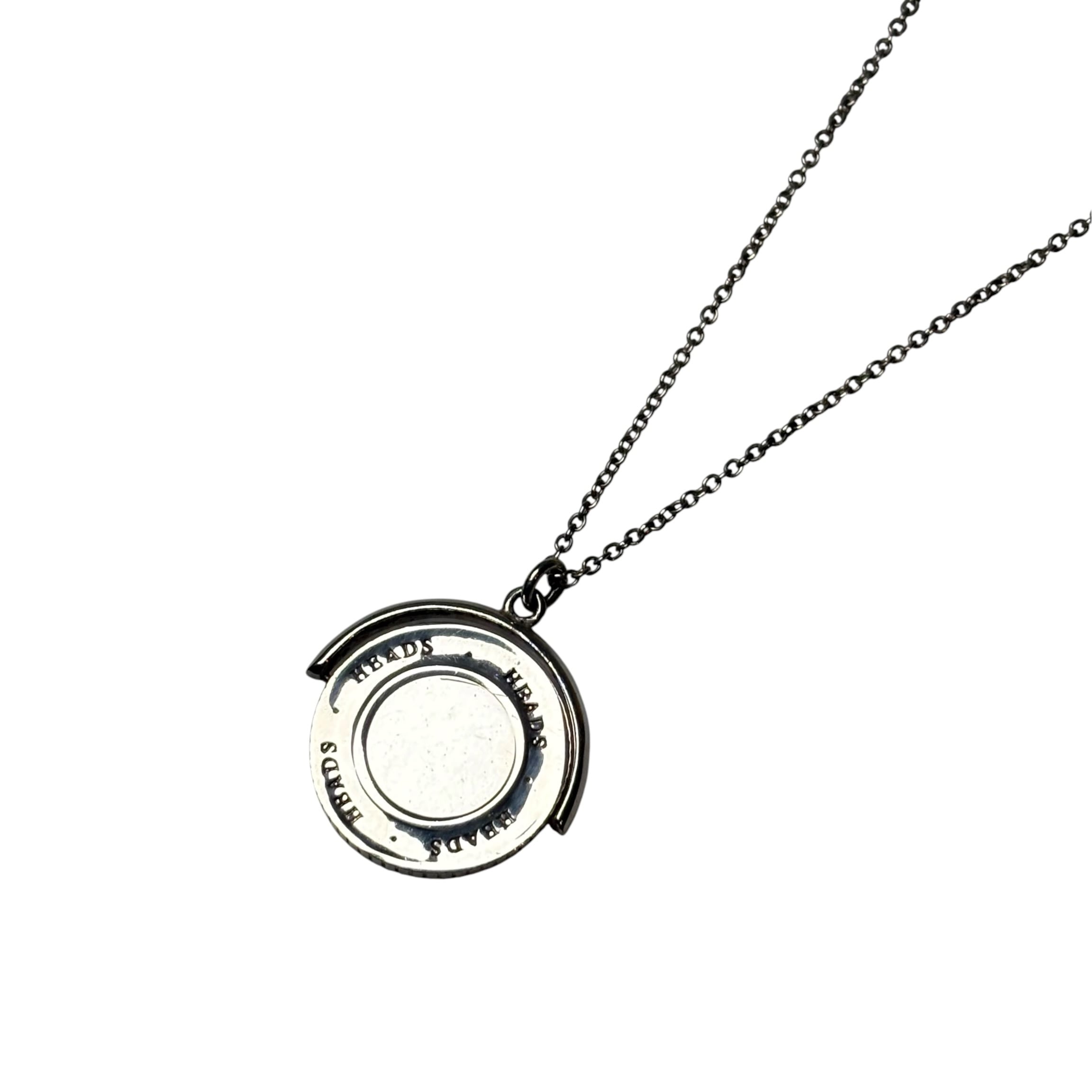 GEORG JENSEN “316” silver Arcadia pendant & leather cord necklace