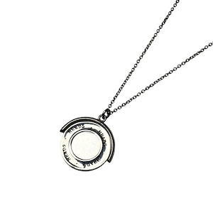 vintage 2003’s TIFFANY silver “HEADS/TAILS” swivel coin pendant necklace