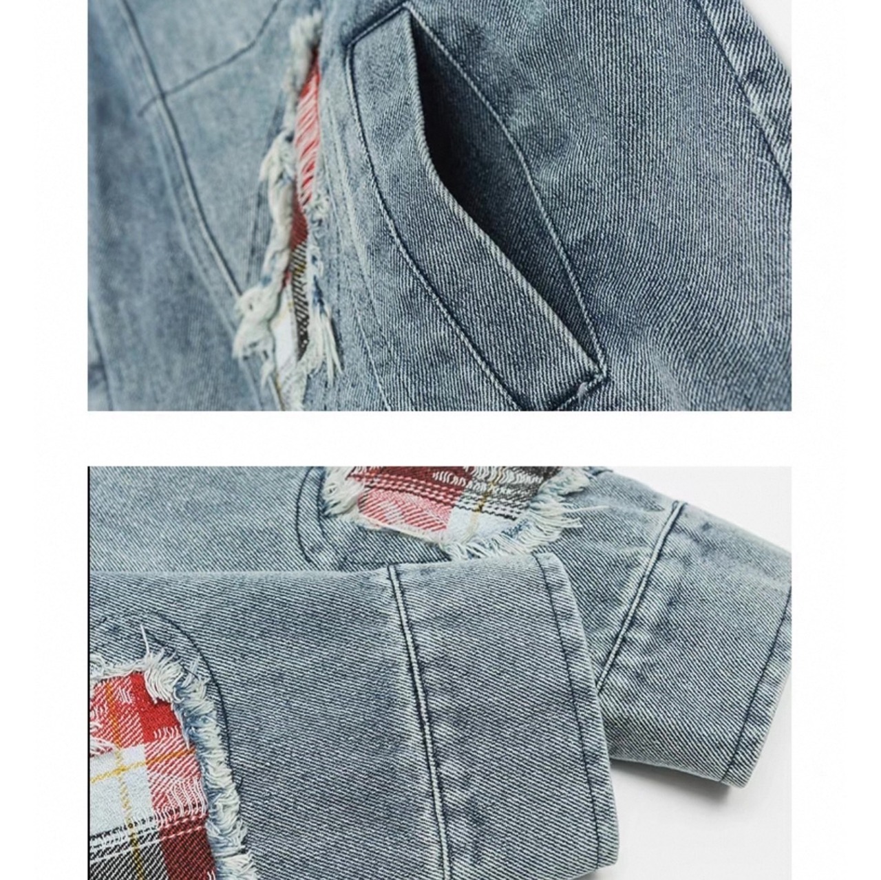 Patchwork damage senim jacket 0356 - 16