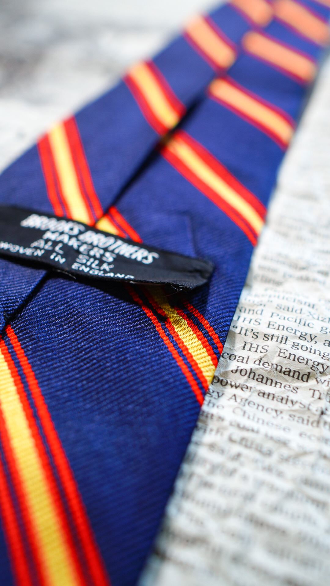 Brooks Brothers レジメンタルタイ 1960s】BROOKS BROTHERS ブルックスブラザーズ レップタイ 《黒タグ