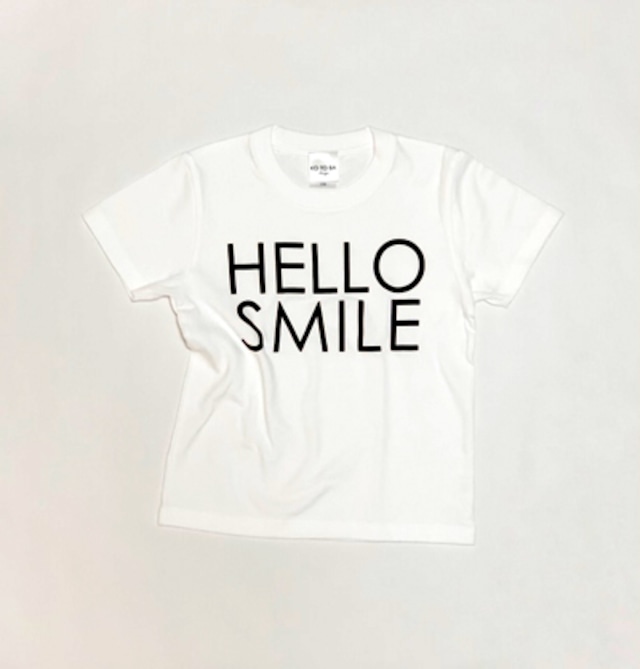 HELLO SMILE KID’S Tシャツ　児童虐待防止オレンジリボン活動へのチャリティー