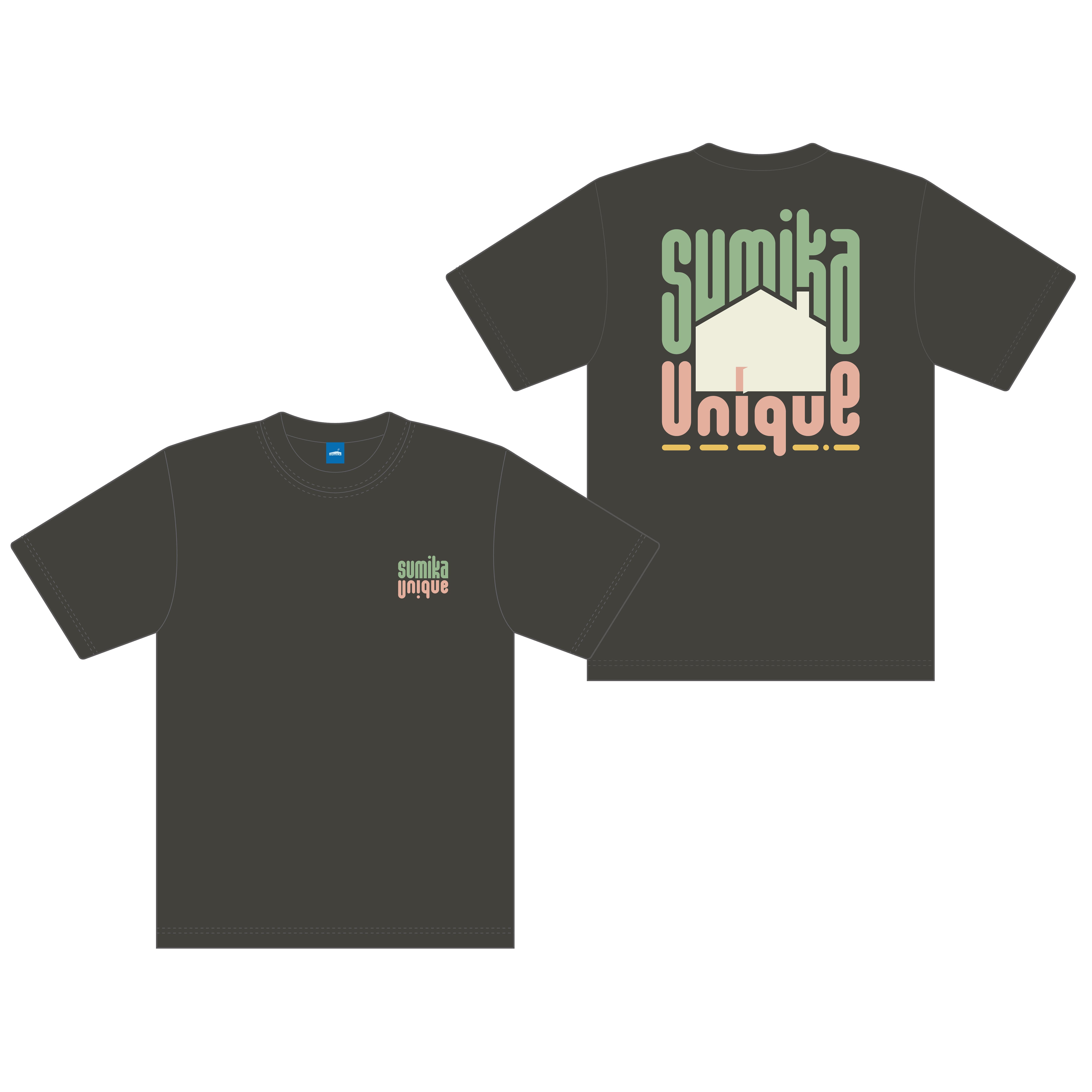 sumika / Unique Tシャツ（ヘイジーブラック）