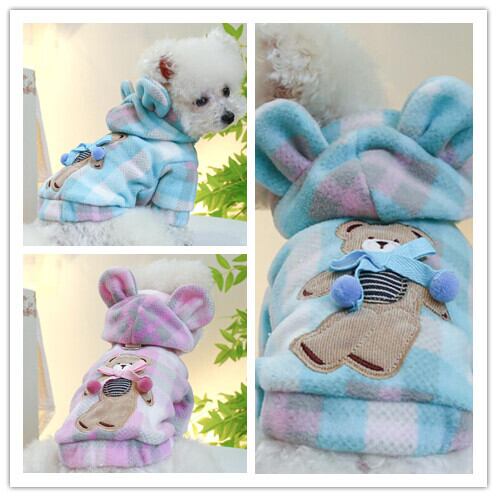 《予約》№1102383 チェックくま耳パーカー