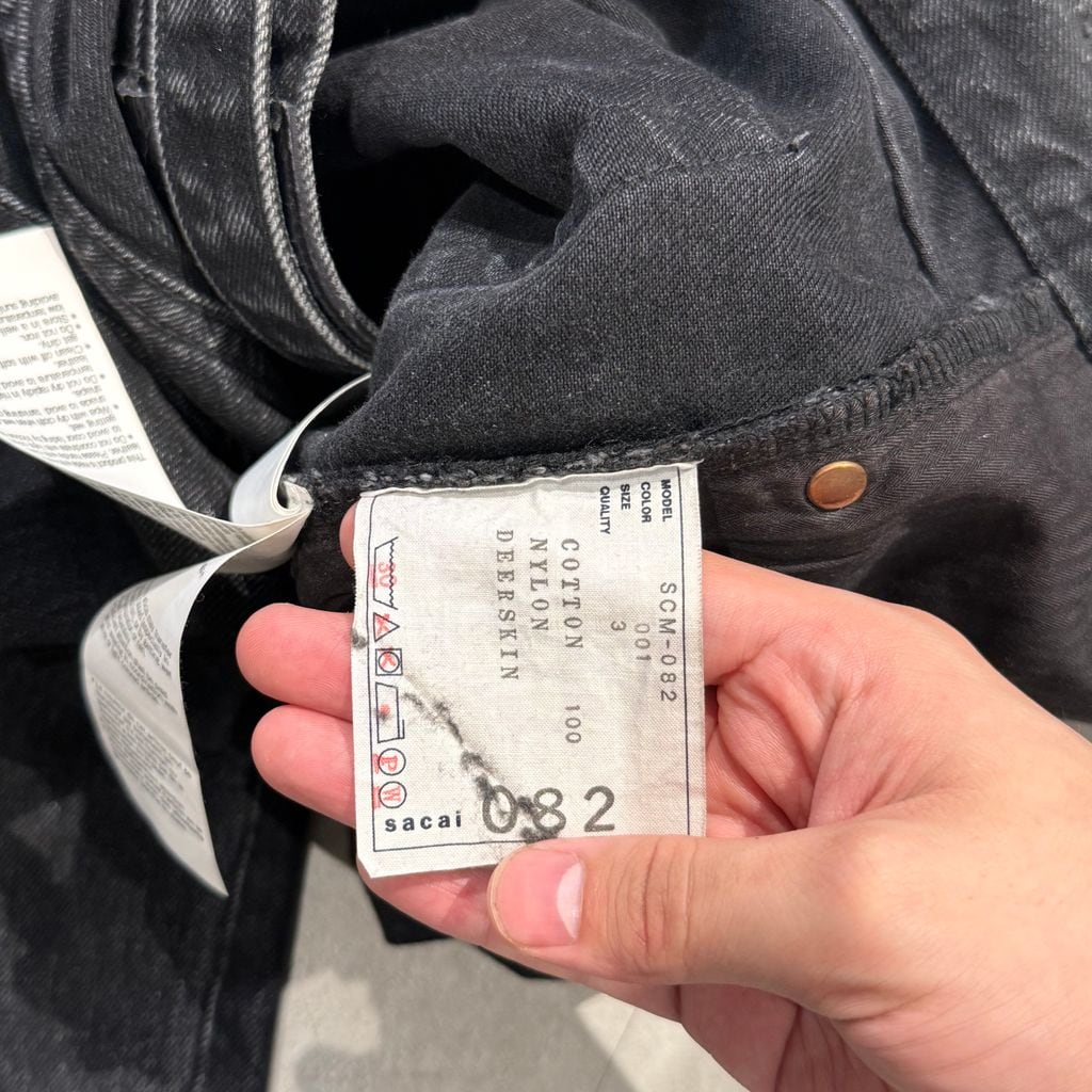 sacai サカイ 23SS Belred Denim Pants デニムパンツ SCM-082 ブラック