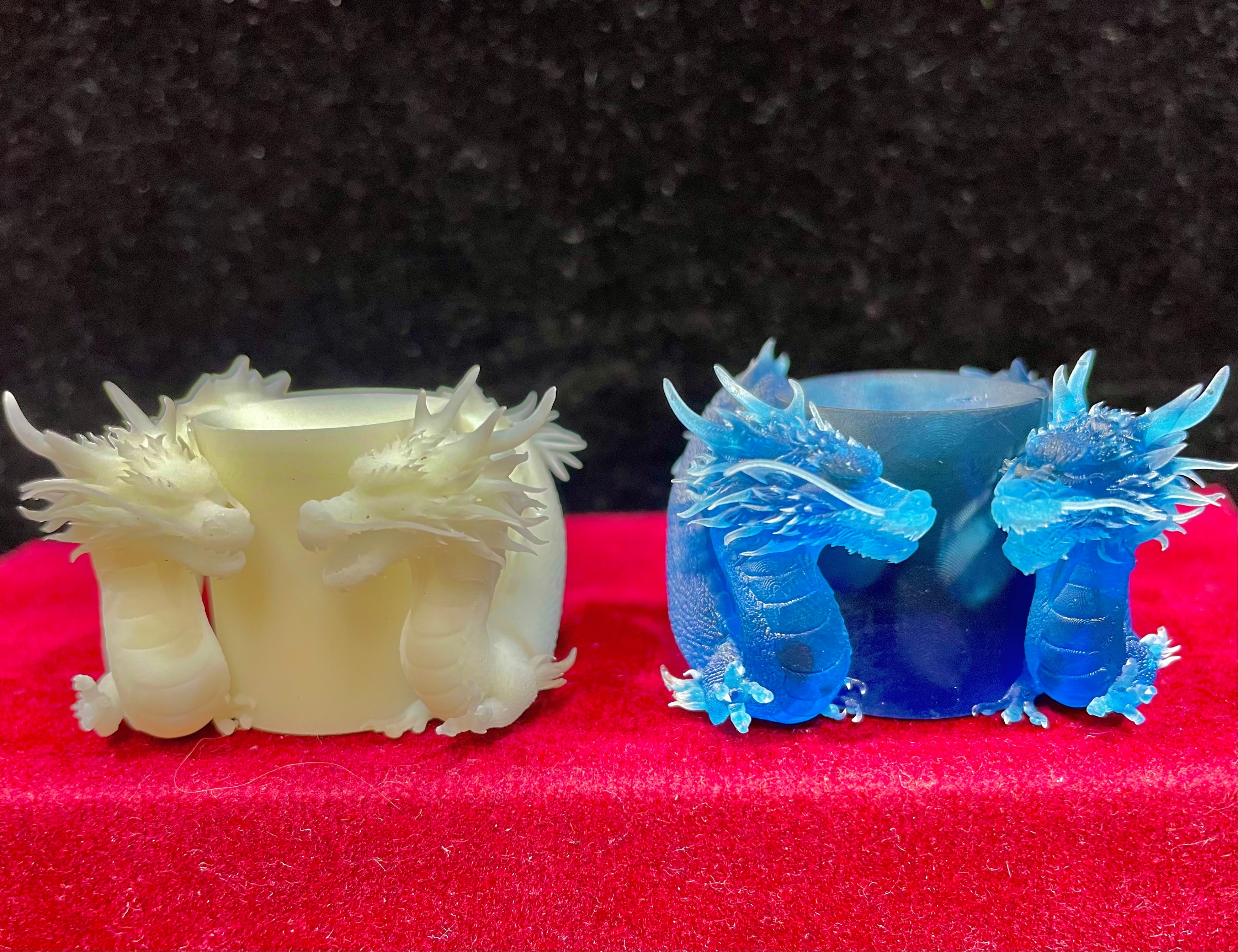 1) New!スーパー「龍神」スフィア台座2個セット(小型・白龍&青龍)