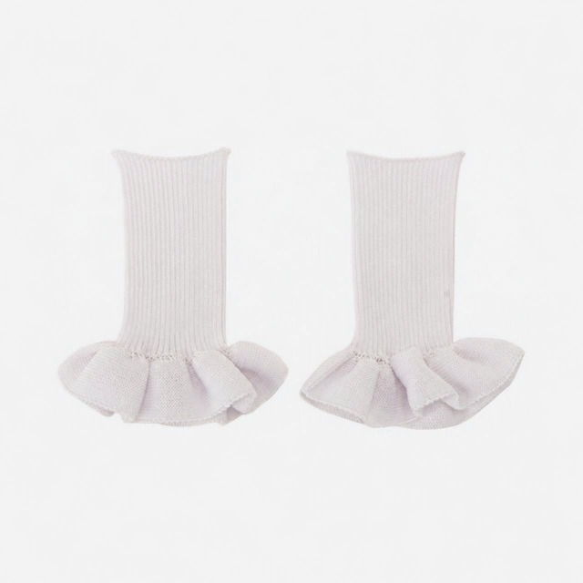 UMILE Yarn FRILL CUFFS / WHITE