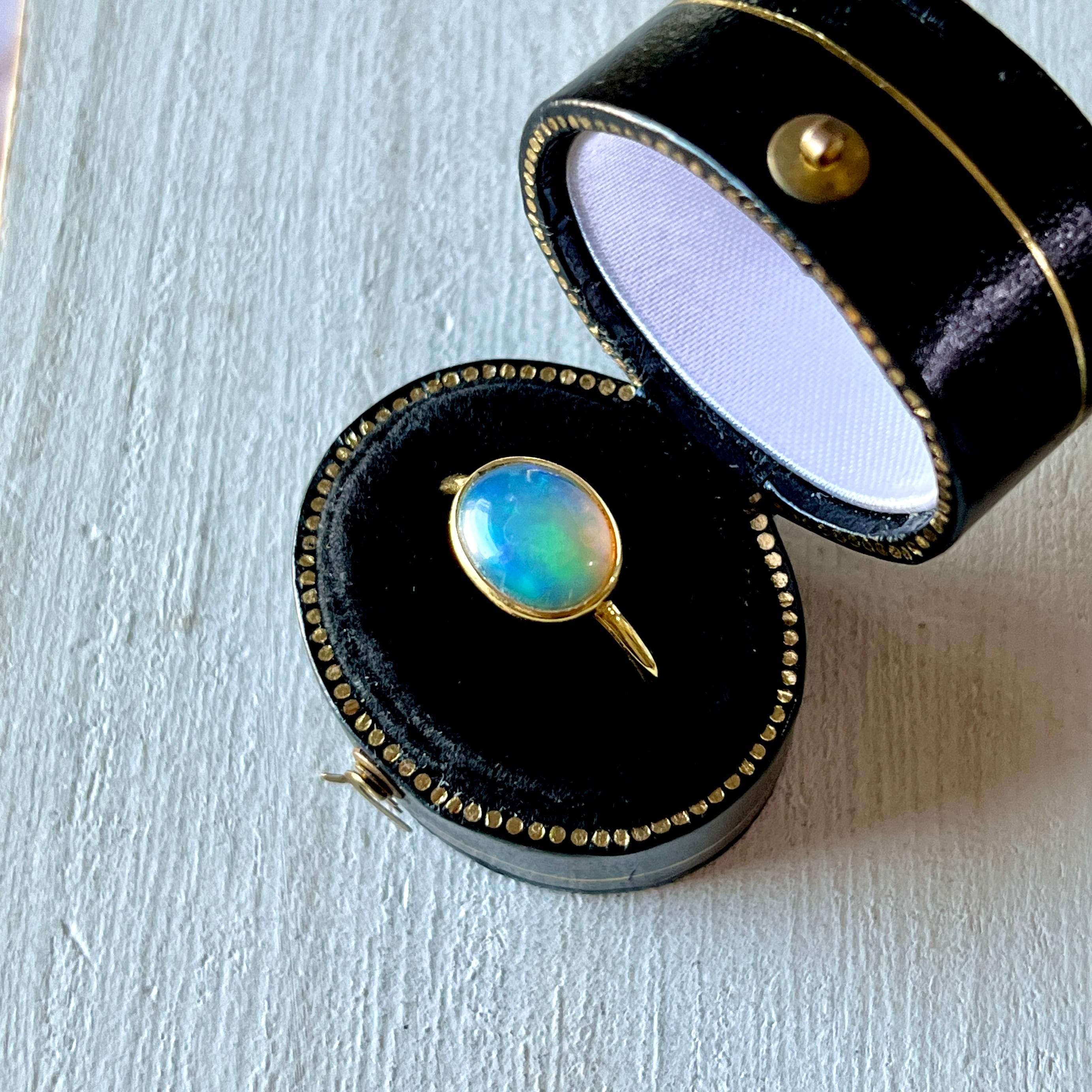 エチオピアオパール カボションリング約12号 】#0529 | STELLA