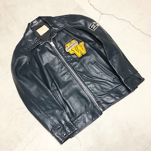 ⊕1970'S UNIVERSITY OF WATERLOD LETHER JACKET