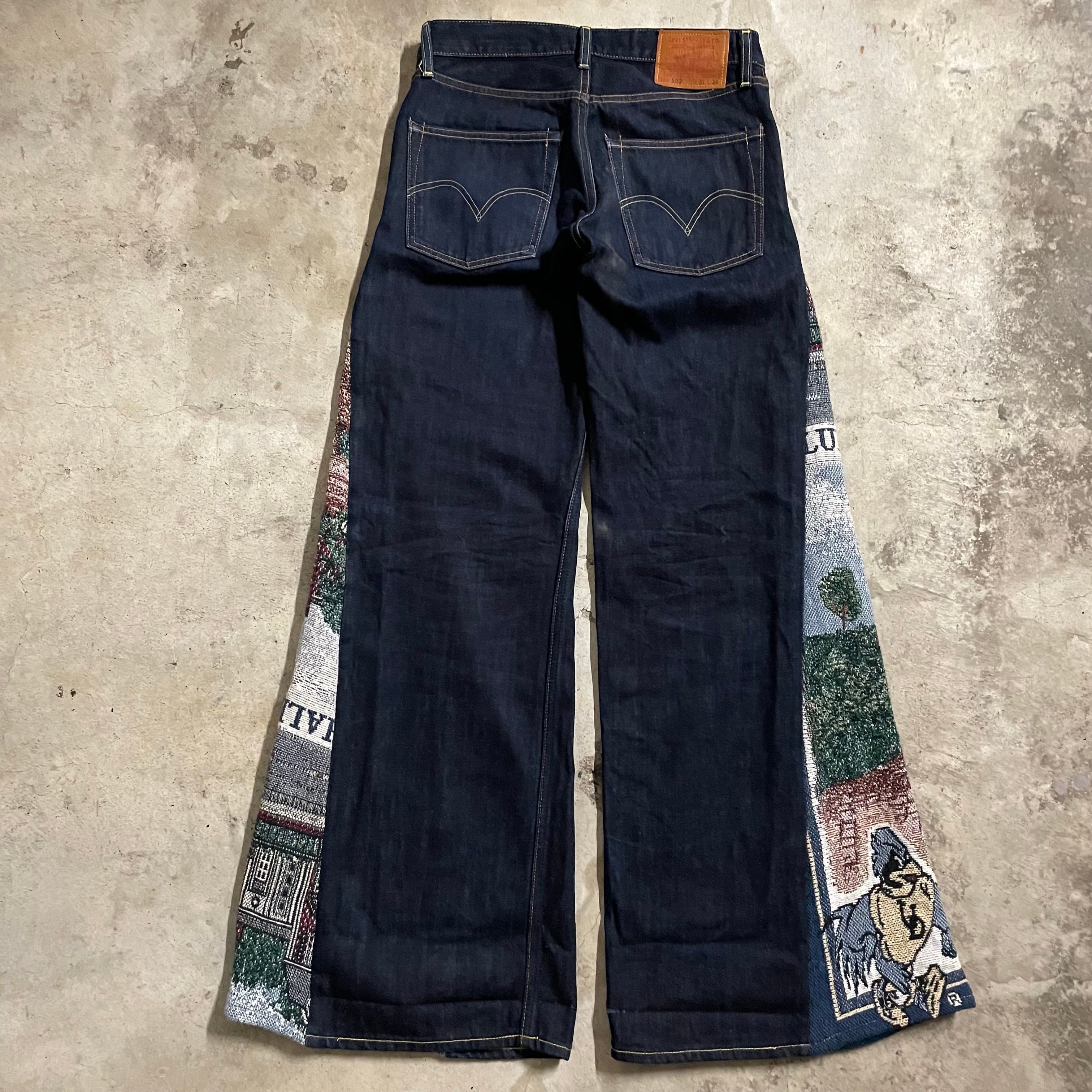 EINS_remake_collection〗USrag×flare denim pants/アメリカラグ 