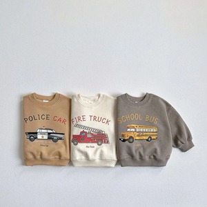 ベビー＆キッズ　働く車 パトカー  長袖トレーナー