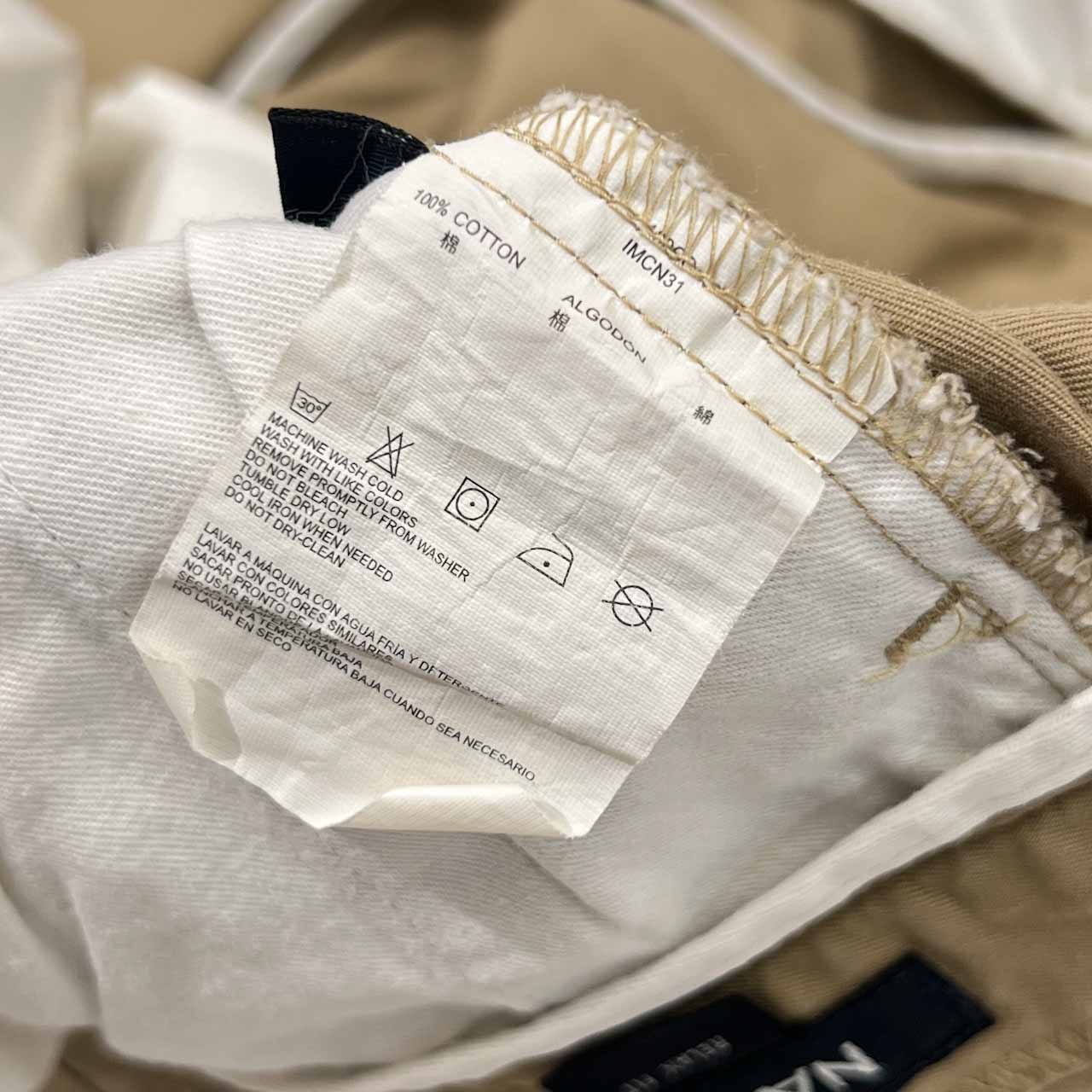 00s NAUTICA ノーティカ RELAX FIT チノパン ボトムス サイズ 35W /ベージュ メンズ トラウザーズ