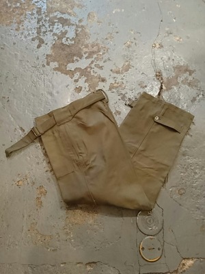 40s "FRENCH ARMY MOTOR CYCLE RIDING PANTS" N.O.S