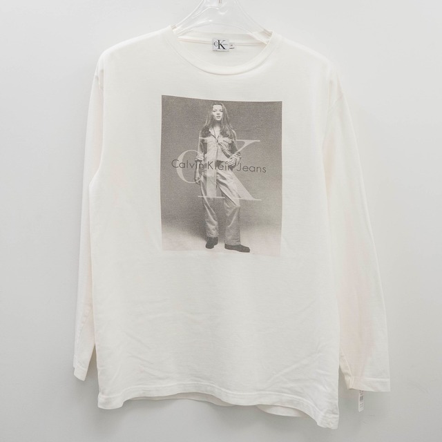 CK Calvin Klein " Kate Moss Photo By Bruce Weber L/S " Original Tag M 【A7-615】