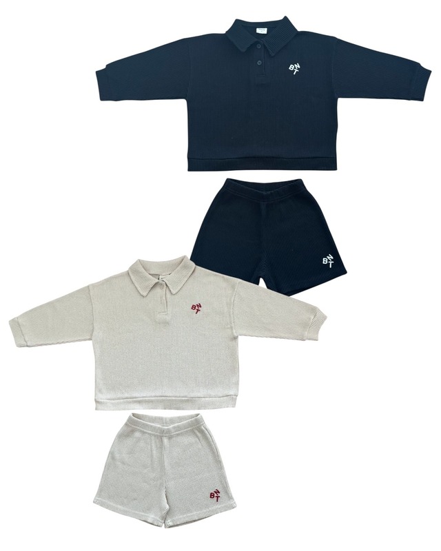 BNT waffle polo set