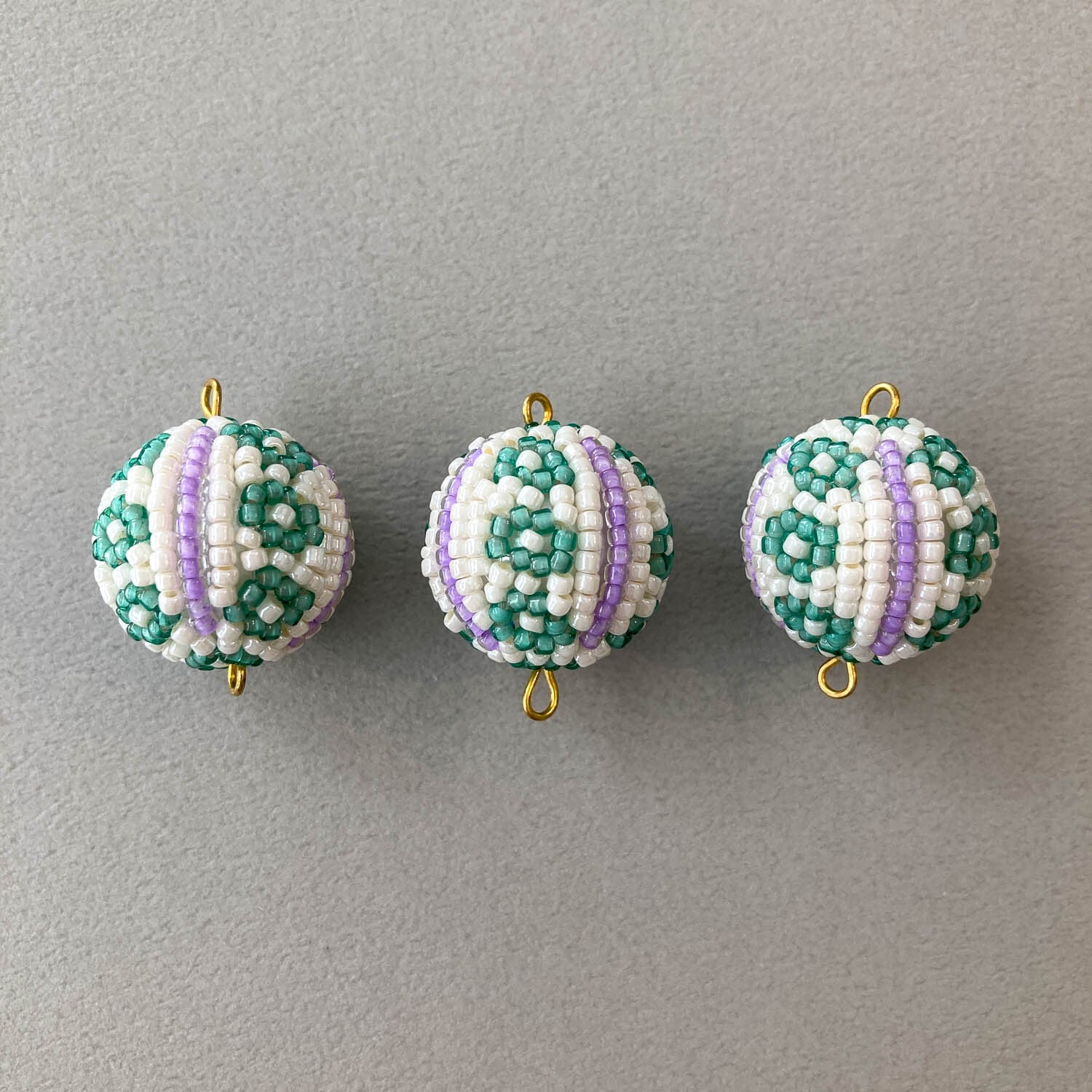 再入荷〉Duaオリジナル ビーズボール 花柄L（22mm） | Dua