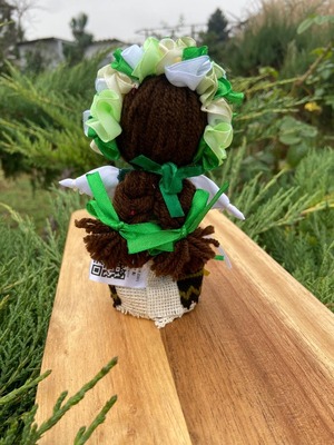 UA.Designer手作りモタンカ 14cm（ウクライナの御守り）スタンド付き