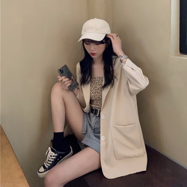 薄手ジャケット レディースオータムルーズカジュアルスリーブ 秋物 萌量不足87653272345