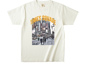 FK*DECO　NYF_TIMES SQUAREオーガニックコットンTシャツ（ナチュラル）