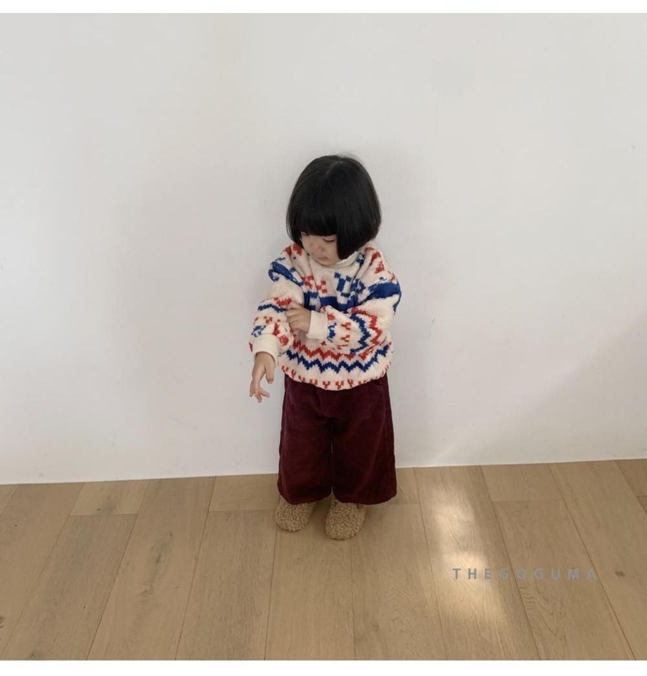 ザゴグマ / THE GOGUMA / ぽかぽかボアトレーナー / 韓国子供服 / ジュニア / 26winter〖取寄〗*JS~JL*