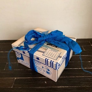 【展示品】ブルーの積み木＋小箱のセット