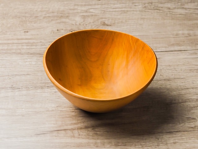 山桜 ウッドボウル17cm no.1（サラダボウル・木製ボウル）／Canaria Wood Works