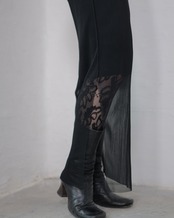 kotoha yokozawa - GHOST TODO Dress Longsleeve Highneck +Inner ：Black｜透けるチュール／インナーセット／サイズで印象が変わる