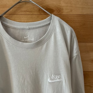 【NIKE】刺繍ロゴ 半袖 Tシャツ ワンポイント ナイキ XL Swoosh スウッシュ us古着