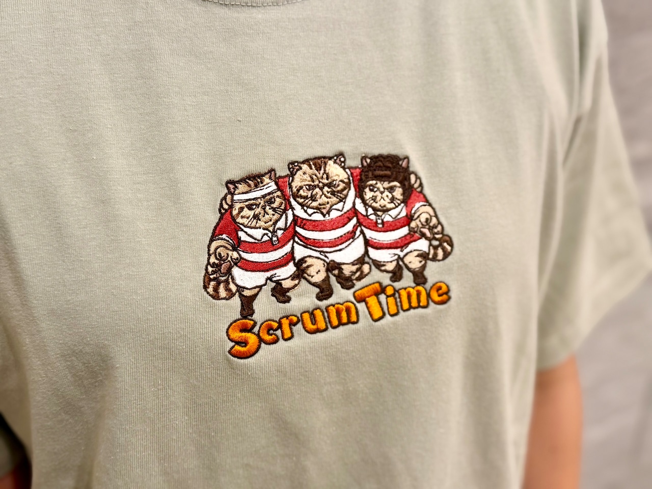 SCRUM CATS 刺繍 tTシャツ