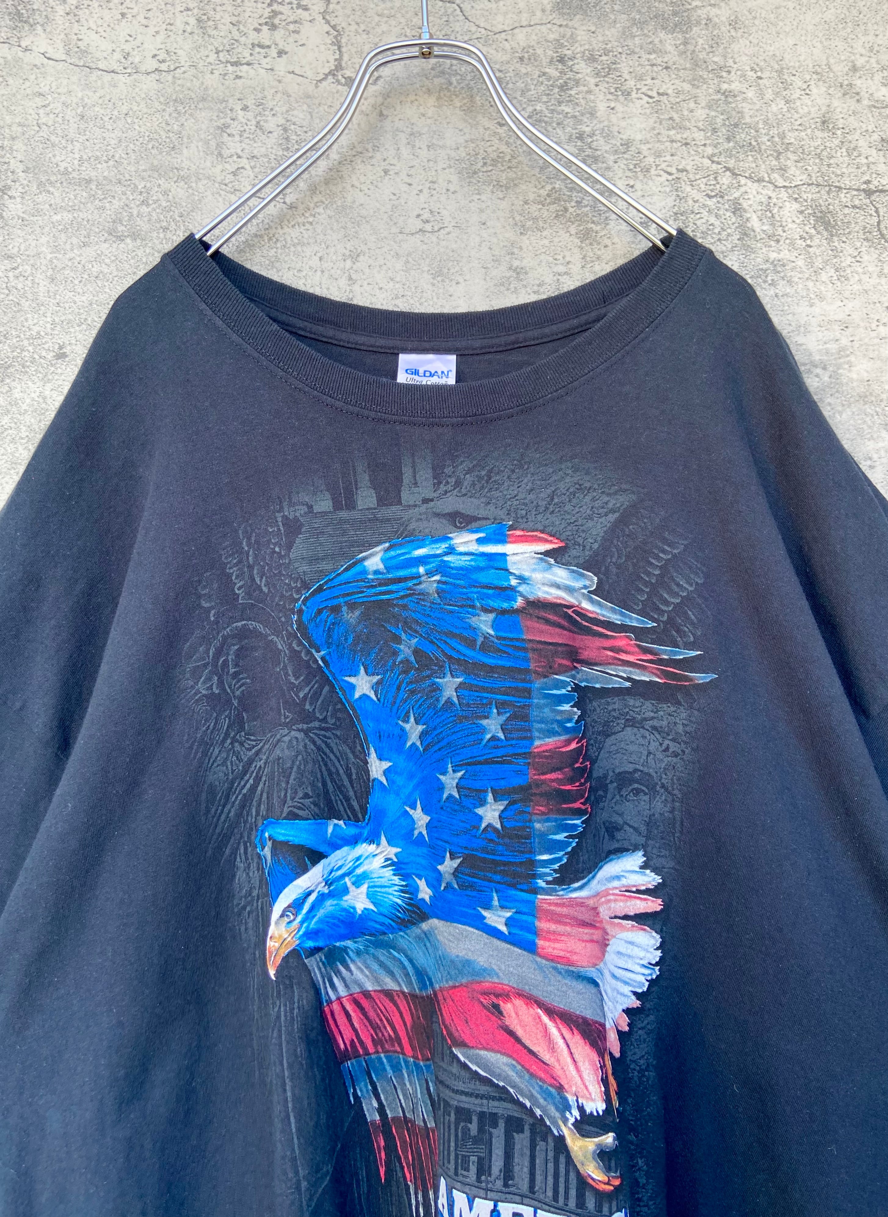 GILDAN/ギルダン アニマルTシャツ（鷹）イーグル　オーバーサイズ