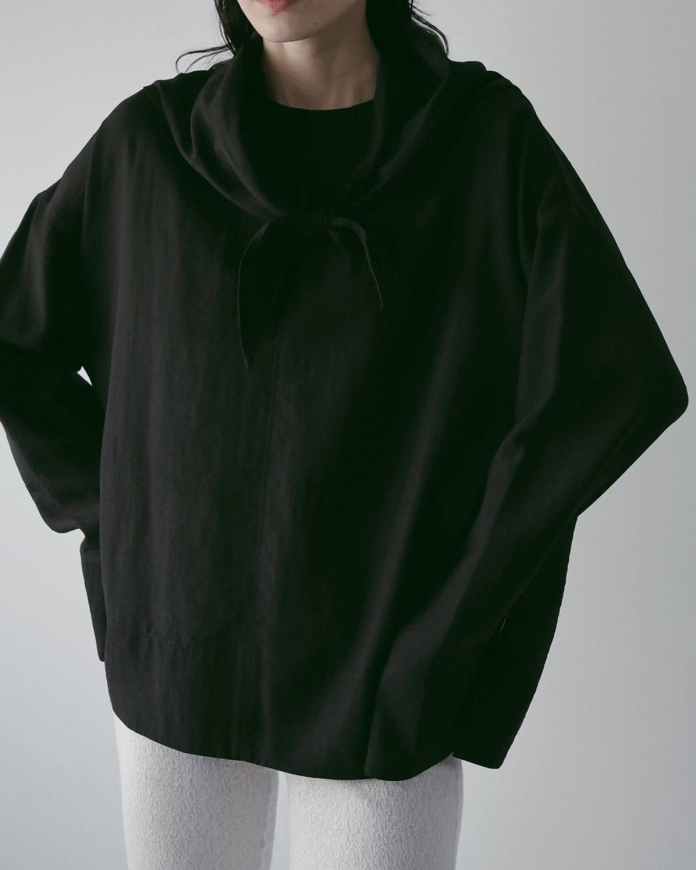 anuke(アンヌーク) Scarf Layered Blouse | サウスオレンジ｜メンズ