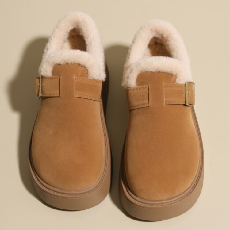 あったか裏ボア 厚底ムートンタッチシューズ A10026