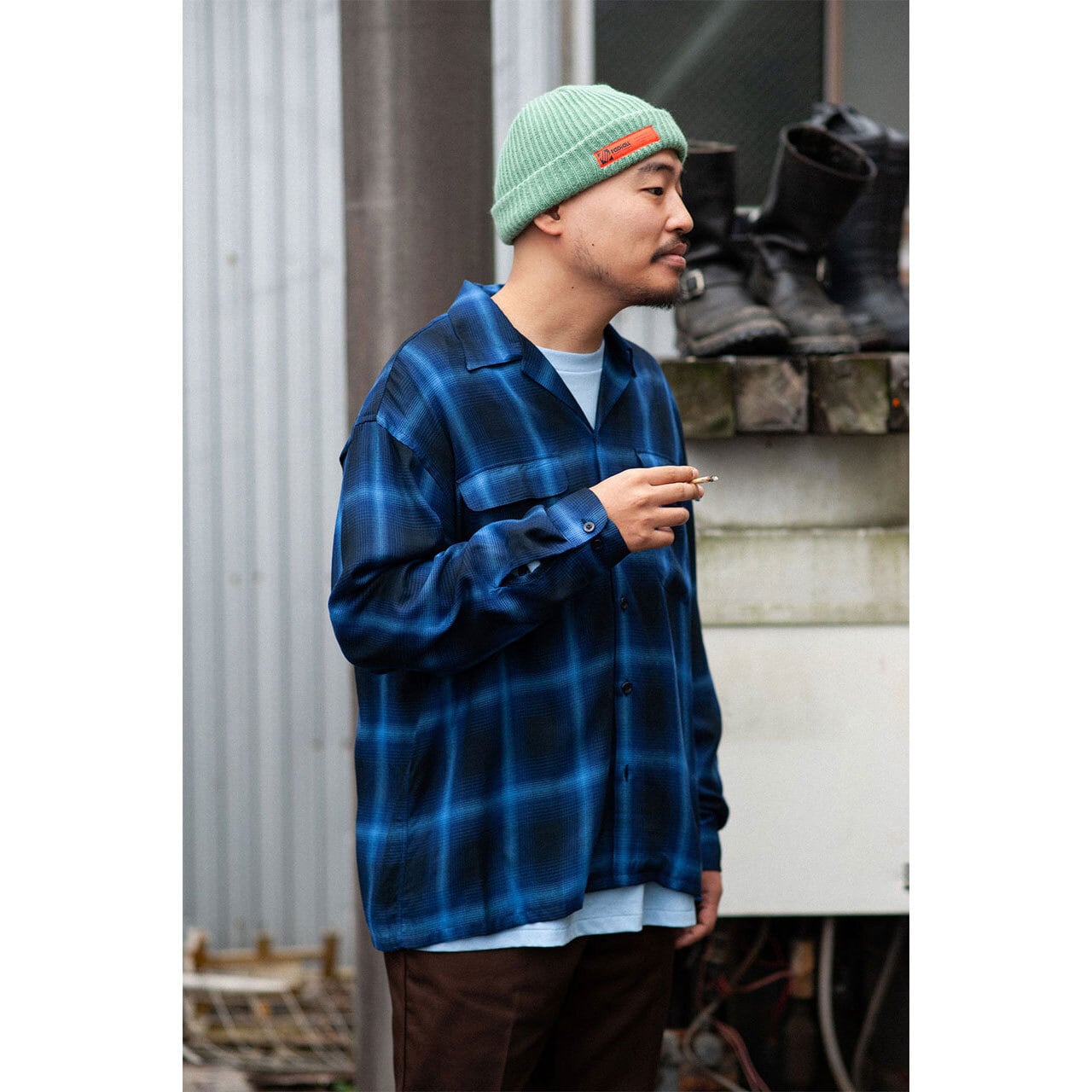 RADIALL (ラディアル) Easy OPEN COLLARED SHIRT L/S ラディアル ...