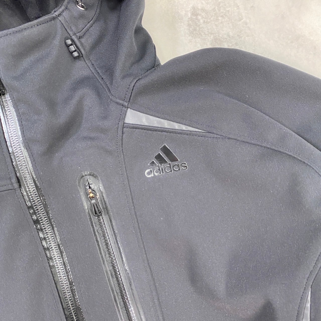 y2k adidas tech fleece jacket