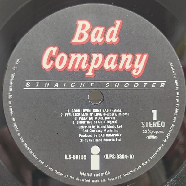 Bad Company / Straight Shooter [ILS-80135] - 画像3