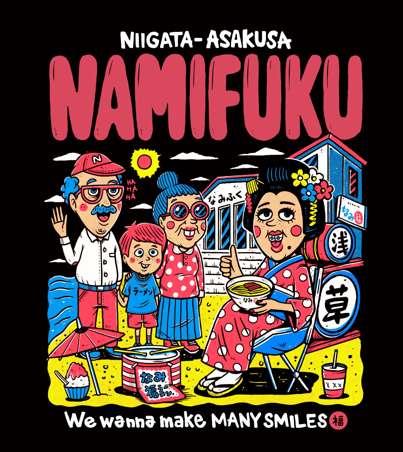 TM paint KAKUDA×ASAKUSA Tシャツ（ブラック）【通常便】 | 新潟